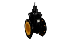 Rubberised wedge gate valve for gas supply 31vch25p, with flanged connection, short, nominal pressure PN 1,0 MPa