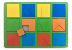 The game "Assemble a square, 1st category of complexity" (STANDARD)