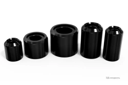 Interference suppressing magnetic cores for single turn MSB chokes
