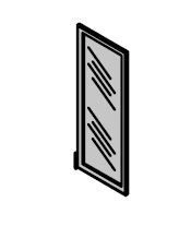 Medium glass door. Furniture set "Time.S"