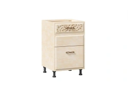 Alexandria LD.249110.000 Front of 2 drawers 500 (Lento leather)