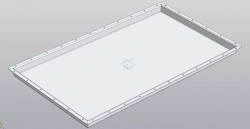 Aluminium cover RSBG.735412.005