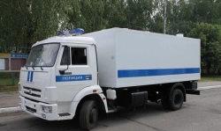 Mobile police station on the basis of a vehicle on KAMAZ-43502 (-D) chassis Type 27393