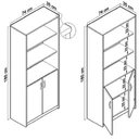 Cupboard for teaching aids (Cupboard 1)