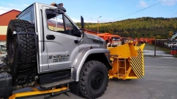 Snowplough auger-rotor snowplough SSR-1 model 7963W4 on the basis of KAMAZ 65115-50, 65115-A5 chassis.