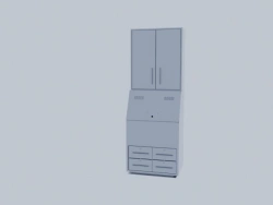 Shipboard metal furniture. RBPG locker cabinet