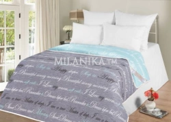Bedding for adults: plaids (bedspreads), including quilted ones, trade mark "Milanika", with filler from syn