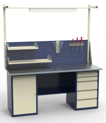 SV-2T.01.05.19.?? workbench, galvanised worktop