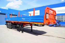 Flatbed semi-trailer, UZST brand, type 9180A, modification 9180A-0000014