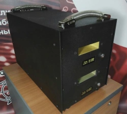 Device for destruction of information on machine magnetic data carriers by means of magnetic force influence "PRIBOY Modu".
