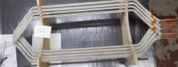 Set of stator sections for electric motor 6A355M4 (power 315 kW, voltage 660 V, rpm 1500 ) according to RESIN R technology