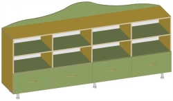 Shelving unit Wave art.S.06.82