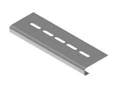 Cable protection plate ONL SK 000x00, with overall dimensions from 96 mm, up to 596 mm, metal thickness 1,5 mm, steel with three