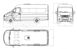 Cars of modification 3008FG on the basis of GAZ vehicles of modifications A31R23, A31R33, A32R23, A32R33, A31R25, A31R35, A32R2.