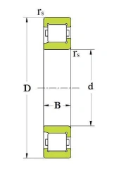Deep groove roller bearing with short cylindrical rollers 30928/630