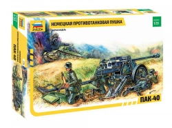Assemblage model "German anti-tank gun PAK-40"
