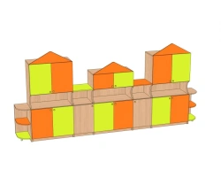 Toy wall "Teremok Big" children's SI-TB