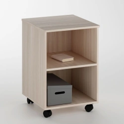Drawer on wheels with 1 shelf in niche