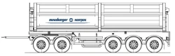 Five-axle tipper trailer AK-590S