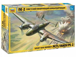 Assembled model "Pe-2 aeroplane"