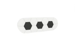 Futbol LD.518150.000 Upholstered backrest (White/Black )