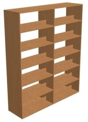 Office shelving unit open double FML16