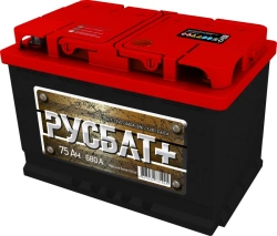 Battery pack 6ST-75VL RUSBAT+ EURO