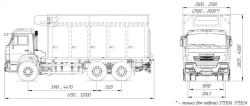 Road transport vehicles with diesel engine, GVW more than 20 tonnes, type 57563 modifications :57552A on the base w