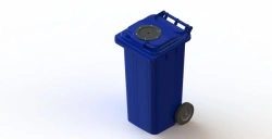 Mobile waste bin 120 l Art.27.C29.V/1 (20.805.60.PE; 21.054.60.PE.V/1)