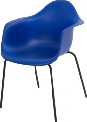 Metal frame chair with plastic seat, model SP9