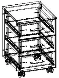 Rolling cabinet TV-ATPT-2.28.01: