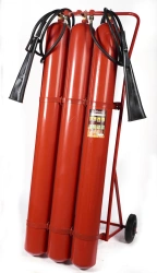 Mobile carbon dioxide fire extinguisher OU-55-VSE-01