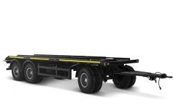 Trailer for transport of interchangeable bodies for multilift type 85335, modification 853355. Platform with holders for interch