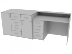 Demonstration table 2400x740x900mm (WxHxH)