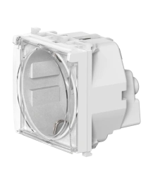 CADUCEUS ALING Experience + antibacterial Flush-mounted socket outlet with cover 16A, 250V~, 2M, white, art.
