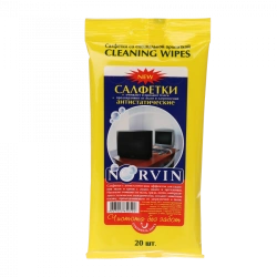 Anti-static wet wipes with special impregnation "Norvin"