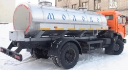 Tank truck for transportation of food liquids type 9666C (Modifications 9666C2 on KAMAZ 43502-D5 chassis)