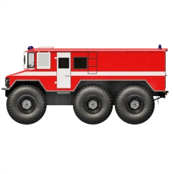 Burlak" snowmobile for fire search and rescue. Model 02.008