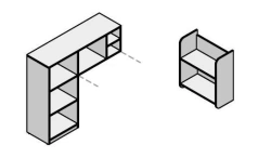 Shelf. Set of furniture "Rio Base"