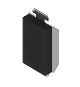 Side plate IP 44/00, with overall dimensions from 40x110 mm , metal thickness 2,0 mm, galvanised steel