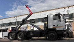WERNOX 67077-5N33 container refuse truck, modifications 67077R-51, 67077R-52, 67077R-53, on MAZ-6312C3 chassis.