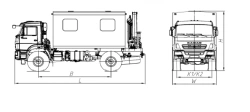 Special emergency vehicle model 676524-11 with CMU (JSC "INMAN IM50, IM55, IM77, IM150, IT150, IM180; UZST ANT4, 4-1, A Ltd.