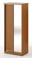 Wardrobe with compartment doors with mirror FML0013
