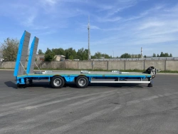 Semi-trailer-trailer with central axle arrangement 49002T, on axle unit OOO "MegaTron": MT-2900006-1950, MT-2900034-1850, MT