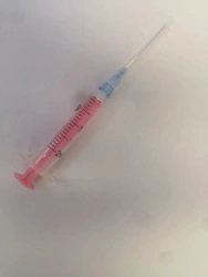Injection syringe single-use two-detailed 2A "Luer" complete with injection needle 0,6x30 mm