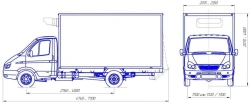 Petrol-engined trucks with technically permissible maximum mass not exceeding 3, 5 tonnes type 27192 modification