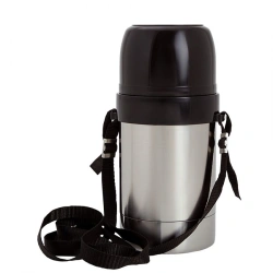 Domestic vacuum thermos with double flask made of corrosion-resistant steel with wide neck for liquids, food, ice, etc. type "D"
