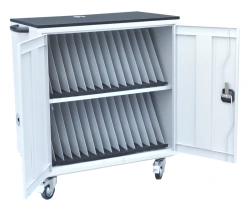 Trolley for storing and charging laptops