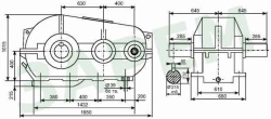 Cylindrical Horizontal Gearbox RSM-630SPSh