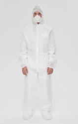 Personal protective equipment made of laminated nonwoven material: special additional clothing overalls LMGSh